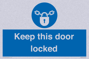 MA7502: Keep this door locked