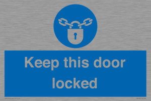 MA7502: Keep this door locked