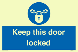 MA7502: Keep this door locked
