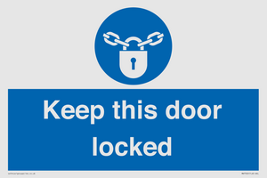 MA7502: Keep this door locked