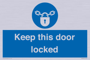 MA7502: Keep this door locked