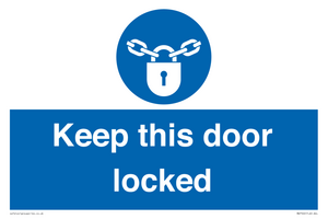 MA7502: Keep this door locked