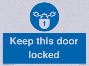 MA7502: Keep this door locked