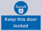 MA7502: Keep this door locked