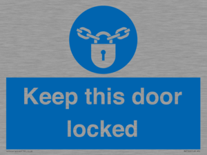 MA7502: Keep this door locked