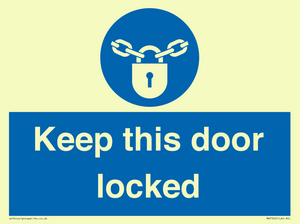 MA7502: Keep this door locked