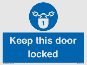 MA7502: Keep this door locked