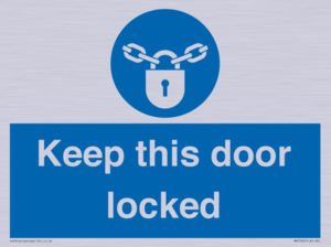 MA7502: Keep this door locked