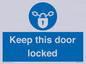MA7502: Keep this door locked