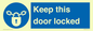 MA7502: Keep this door locked
