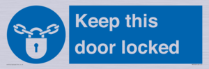 MA7502: Keep this door locked