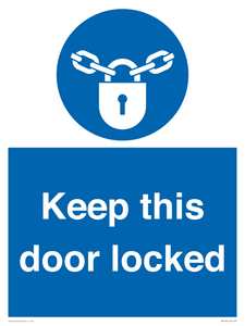 MA7502: Keep this door locked