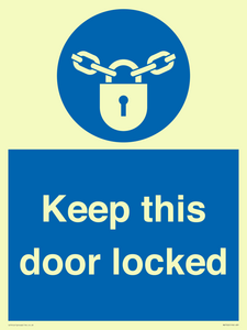 MA7502: Keep this door locked