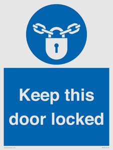 MA7502: Keep this door locked