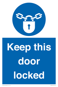 MA7502: Keep this door locked