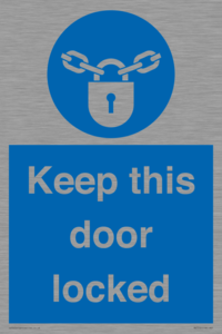 MA7502: Keep this door locked