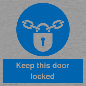 MA7502: Keep this door locked