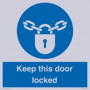 MA7502: Keep this door locked