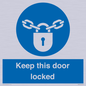 MA7502: Keep this door locked
