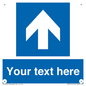 MA7914: Custom Directional signage blue up arrow