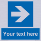MA7915: Custom Directional signage blue right arrow