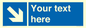 MA7916: Custom Directional signage blue down right arrow