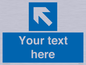 MA7920: Custom Directional signage blue left arrow