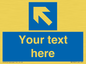 MA7920: Custom Directional signage blue left arrow