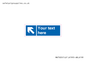 MA7920: Custom Directional signage blue left arrow