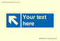 MA7920: Custom Directional signage blue left arrow