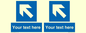MA7920: Custom Directional signage blue left arrow