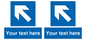 MA7920: Custom Directional signage blue left arrow