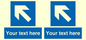 MA7920: Custom Directional signage blue left arrow