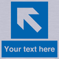 MA7920: Custom Directional signage blue left arrow