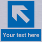 MA7920: Custom Directional signage blue left arrow