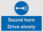 MC1478: Sound horn Drive slowly