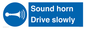 MC1478: Sound horn Drive slowly