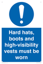 MC14935: Hard hats, boots and high-visibility vests must be worn