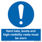 MC14935: Hard hats, boots and high-visibility vests must be worn