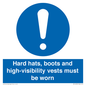 MC14935: Hard hats, boots and high-visibility vests must be worn