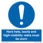 MC14935: Hard hats, boots and high-visibility vests must be worn
