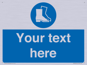 MC3018: Custom safety boots sign