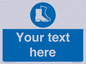 MC3018: Custom safety boots sign