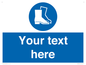 MC3018: Custom safety boots sign