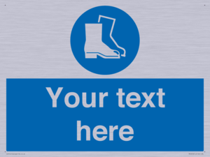 MC3018: Custom safety boots sign