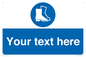 MC3018: Custom safety boots sign