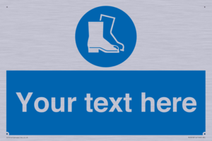 MC3018: Custom safety boots sign