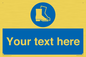 MC3018: Custom safety boots sign