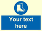 MC3018: Custom safety boots sign