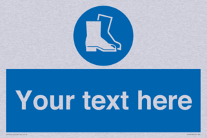 MC3018: Custom safety boots sign